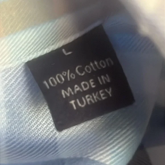 CALDER CARMEL Limited Edition Mens Blue Multi Plaid L/S Button Down Shirt Size L - Picture 4 of 8